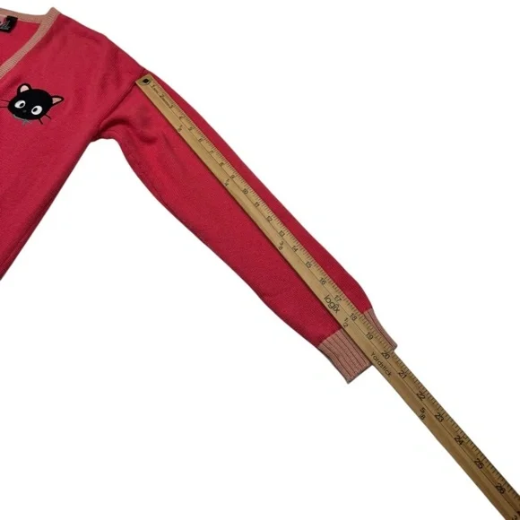 Hello Kitty X Forever 21 Chococat Coral Cardigan - Picture 13 of 13